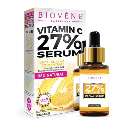 Ser facial, Biovene, Vitamin C 27%, pentru ten radiant