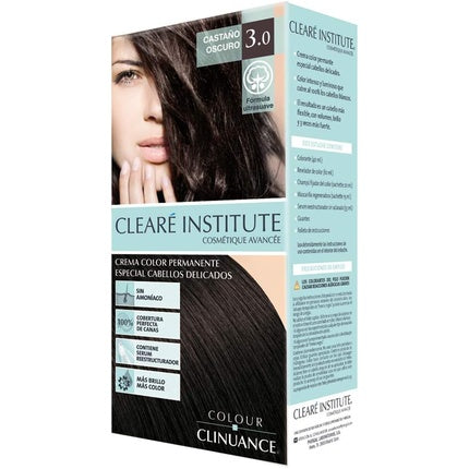 Vopsea de păr, Clearé Institute, 3.0 Castaniu închis, fără amoniac