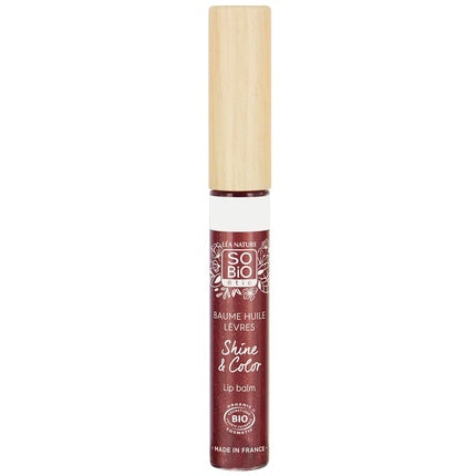 Balsam buze So Bio Etic Organic Certified Shine & Color, Maro, 10 ml