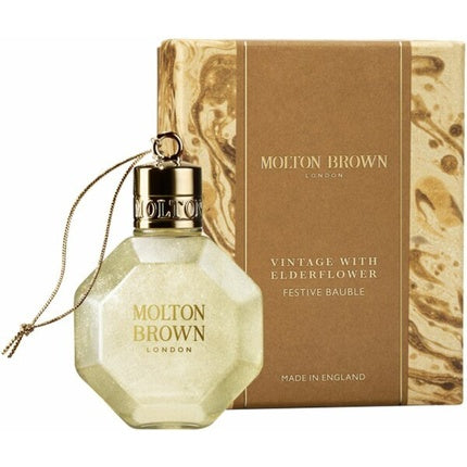Gel de duș Molton Brown Vintage Elderflower Festive Bauble, 75 ml, formă ornament