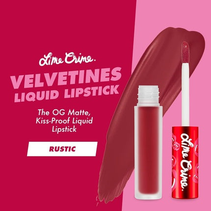 Ruj lichid, Lime Crime, Velvetines, roșu pământiu