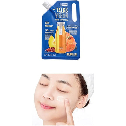Masca de fata, Missha Talks Vegan, 115 g