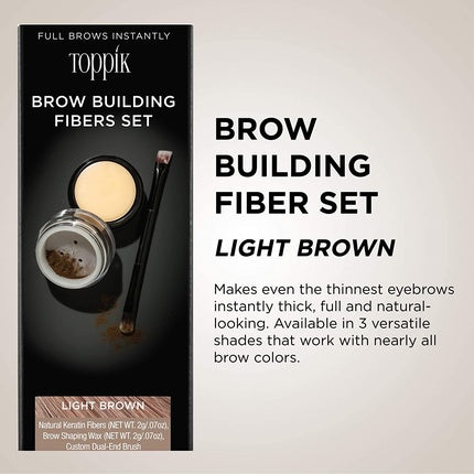 Set Sprâncene Toppik Fiber Light Brown