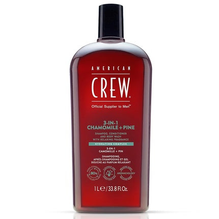 Sampon si Balsam 3-in-1, American Crew, Chamomile Pine, 1000 ml