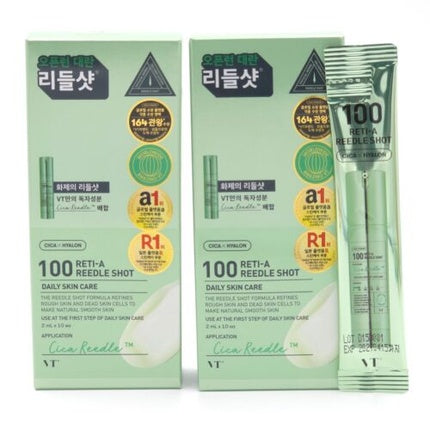 Serum facial sub formă de ampoule, VT, RETI-A Reedle Shot, cutie cu 10 x 2ml