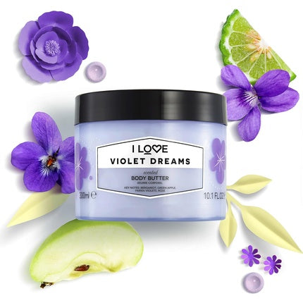 Butter corp I Love Violet Dreams cu unt de shea și ulei de cocos, 400 g