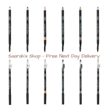 Creion sprâncene, MUA, Brow Define, negru, perie