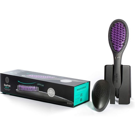 Dafni Black The Original Hair Straightening Brush Styles Hair Up to 10 Times Faster Than a Flat Iron