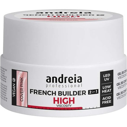 Gel Builder Andreia French High Viscosity, Cover Pink, 22g