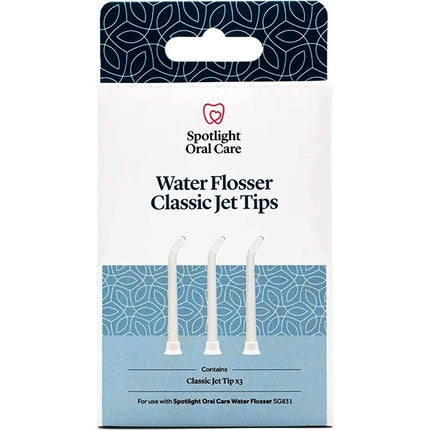 Set 3 Vârfuri Igienă Dentară, Spotlight Oral Care, Classic Jet Tips, Alb/Transparent