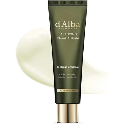 Cremă Facială Vegană D'Alba cu Trufe Albe pentru Echilibrarea Pielii, 80 g