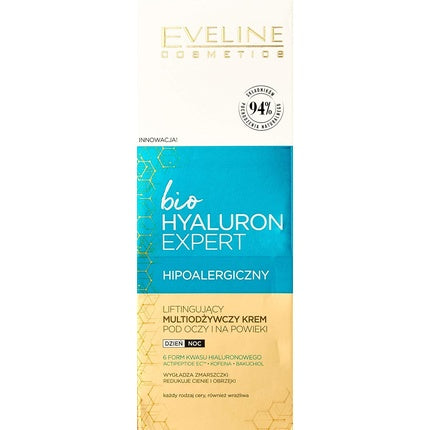 Cremă ochi, Eveline Cosmetics, Bio Hyaluron Expert, 20ml