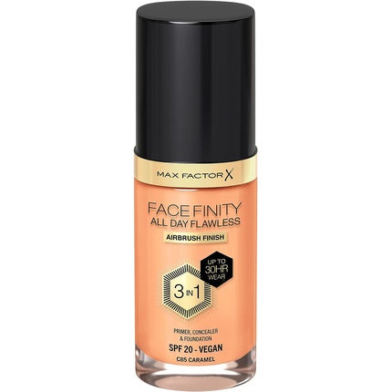 Fond de ten lichid, Max Factor, Facefinity 3-in-1, SPF 20 Caramel