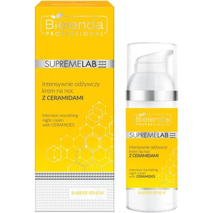 Cremă de noapte Bielenda, SupremeLab Barrier Renew, ceramide, 50 ml