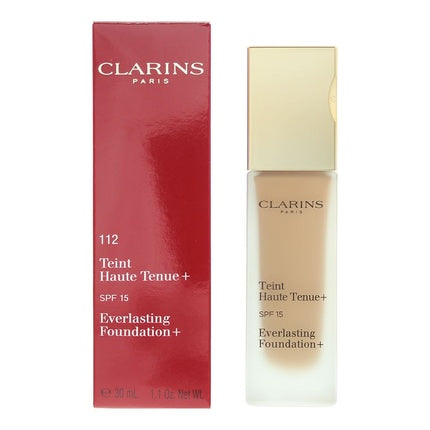 Fond de ten Clarins Everlasting Foundation SPF15, nuanța Amber 112, 30ml