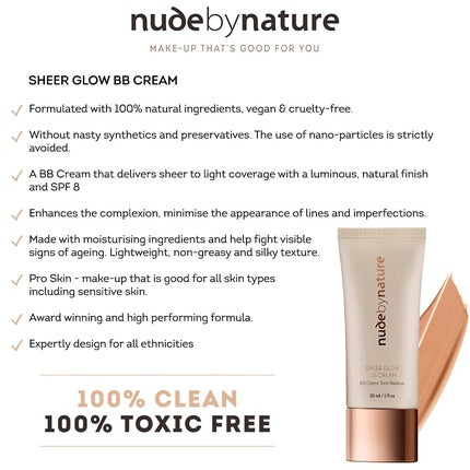 BB Cream, Nude, Sheer Glow, crem