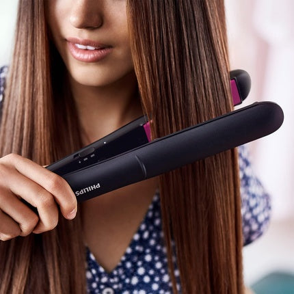 Placă Îndreptat Păr, Philips, Essential, negru/roz