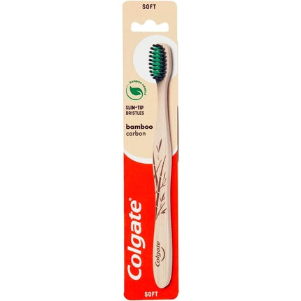 Periuță din bambus, Colgate, carbon, moale