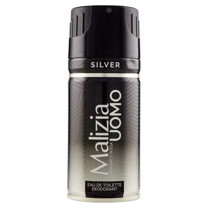Deodorant, Malizia, Uomo Silver, 150g