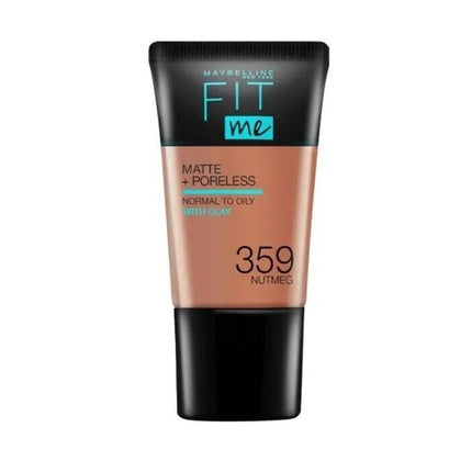 Fond de ten, Maybelline, Fit Me Matte & Poreless, 359 Nutmeg