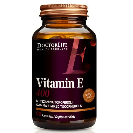 Doctor Life Vitamin E400, Supliment dietetic cu vitamina E, 100 capsule