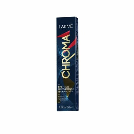 Vopsea permanentă pentru păr, Lakmé Chroma No.7/30 (60 ml), cutie albastru închis