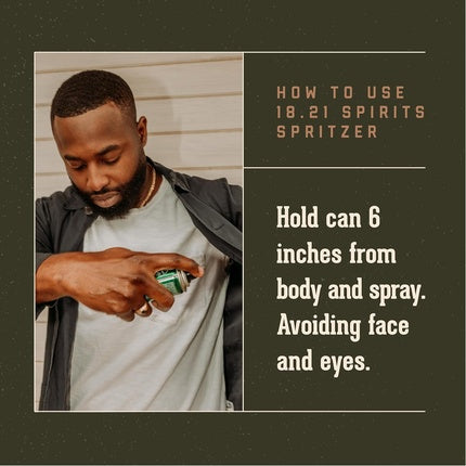 Spray Corp, 18.21 Man Made Spirits Spritzer Spiced Vanilla, 3.4 oz