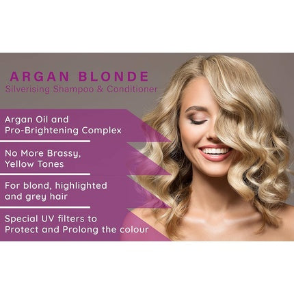 Șampon și Conditioner No Yellow Purple pentru păr blond, gri și cu balayage, 500 ml