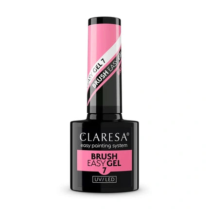 Gel de unghii Claresa Easy Brush Gel 7, roz, 40 ml