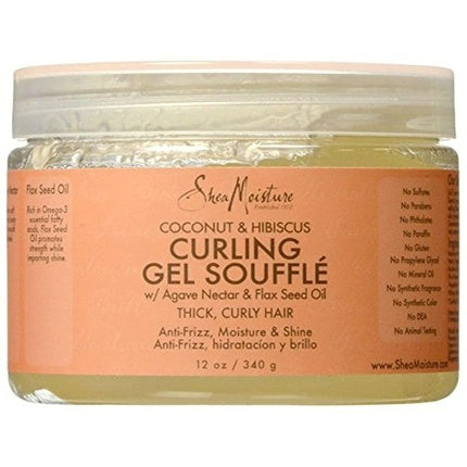 Gel pentru bucle, Shea Moisture, Coconut si Hibiscus, 340g