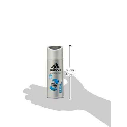 Deodorant Adidas Fresh, 48H, 150ml, argintiu
