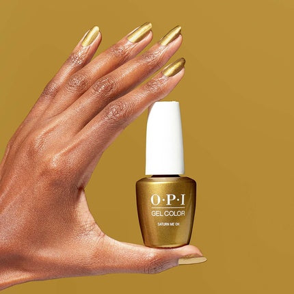 Lac Gel Unghii OPI Gel Color Saturn Me On Finish Metalic 15 ml