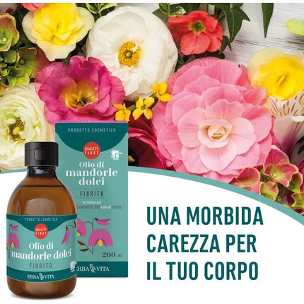 Ulei de corp ERBA VITA Blooming Sweet Almond, 200 ml