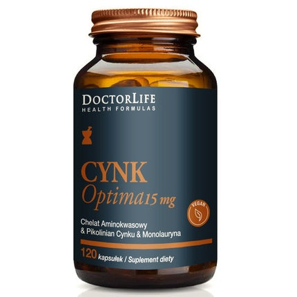 Supliment Zinc, Doctor Life, Zinc Optima 15mg, 120 Capsule