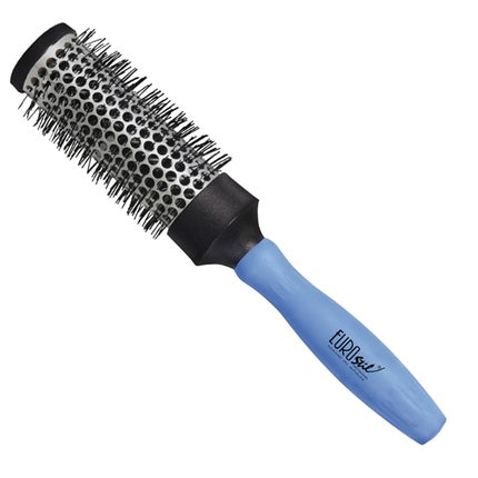 Eurostil Eurostil Professional Thermal Brush cu Mâner din Aluminiu, Rotundă, Albastru