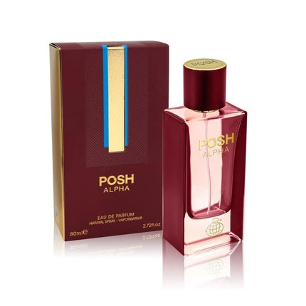 Parfum unisex, Fragrance World, Posh Alpha, roșu, 80ml