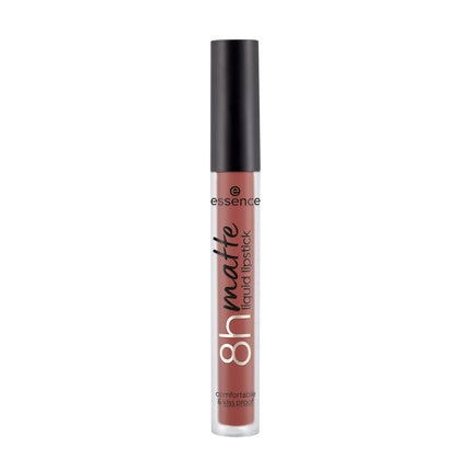 Ruj lichid mat Essence, 8h Matte Liquid Lipstick, culoare nude roz