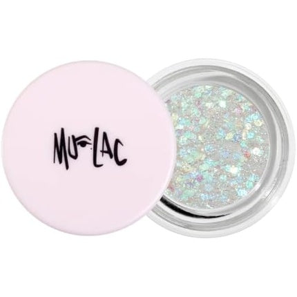 Gel Iluminator Față, Mulac Cosmetics, Glitterazzo Holographic, Roz