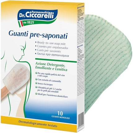 Dr. Ciccarelli Mănuși de Săpun, 10 piese, culoare verde