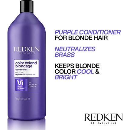 Redken Color Extend Blondage Balsam pentru Păr, 33oz (997g) - Balsam de întreținere pentru păr blond