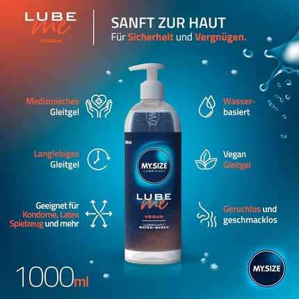 Gel Lubrifiant, My.Size, Lube Me, vegan 1000ml