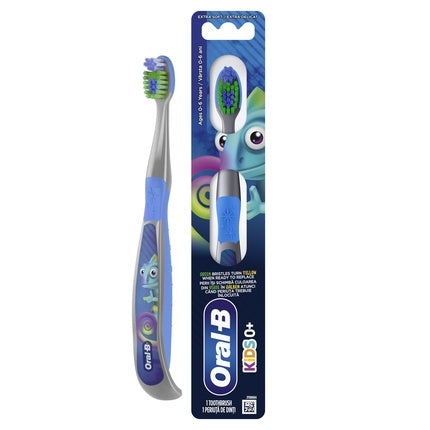 Periuță de dinți manuală Oral-B Kids 0+, albastru, verde, pentru vârsta 0-6 ani