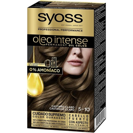 Vopsea de păr, Syoss, Oleo Intense, maro deschis