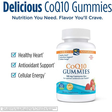 Gumeuri CoQ10 Nordic Naturals, 100mg, 60 buc