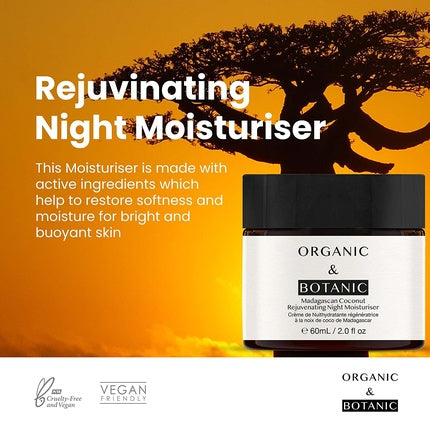 Cremă de noapte, Dr Botanicals, cocos, 50ml