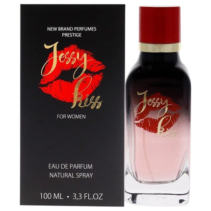 Jessy Kiss Women Eau de Parfum, 100ml, cutie neagră cu buze roșii
