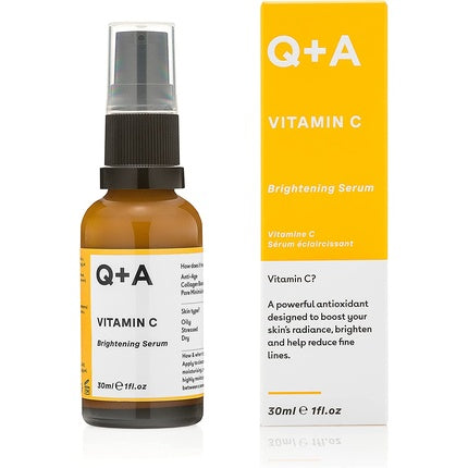 Ser facial Q+A, Vitamin C, hidratant, 30 ml