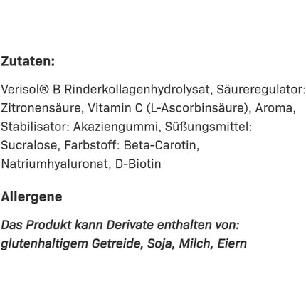 Supliment nutritiv Allnutrition Collarose, portocaliu, 300g