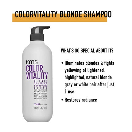 Șampon KMS California Colorvitality Blonde, 750ml