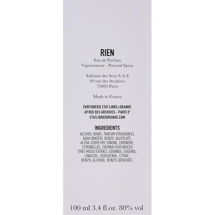 Parfum, Etat Libre D'Orange, Rien EDP, 100ml
